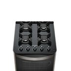 Fogão de Piso Esmaltec 4 Bocas Esmeralda Glass Inox – Bivolt