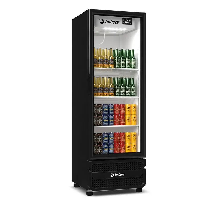 Cervejeira Imbera 538 Litros Porta de Vidro Padrão Preta CCV355 - 127 Volts