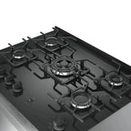 Fogão De Piso Mueller 5 Bocas Decorato Vetro Inox - Bivolt