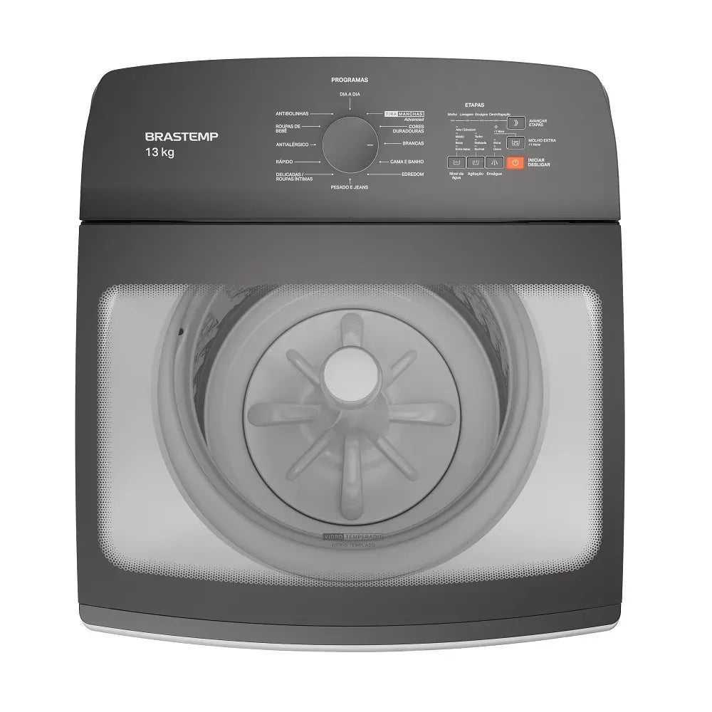 Lavadora  Brastemp 13Kg com Ciclo Tira Manchas Advanced e Ciclo Antibolinha Branca BWK13AB – 220 Volts