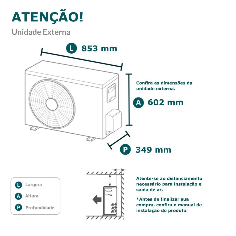 Ar-Condicionado Bi Split Inverter Elgin 18.000 (2x Evap HW 12.000) Quente/Frio 220V