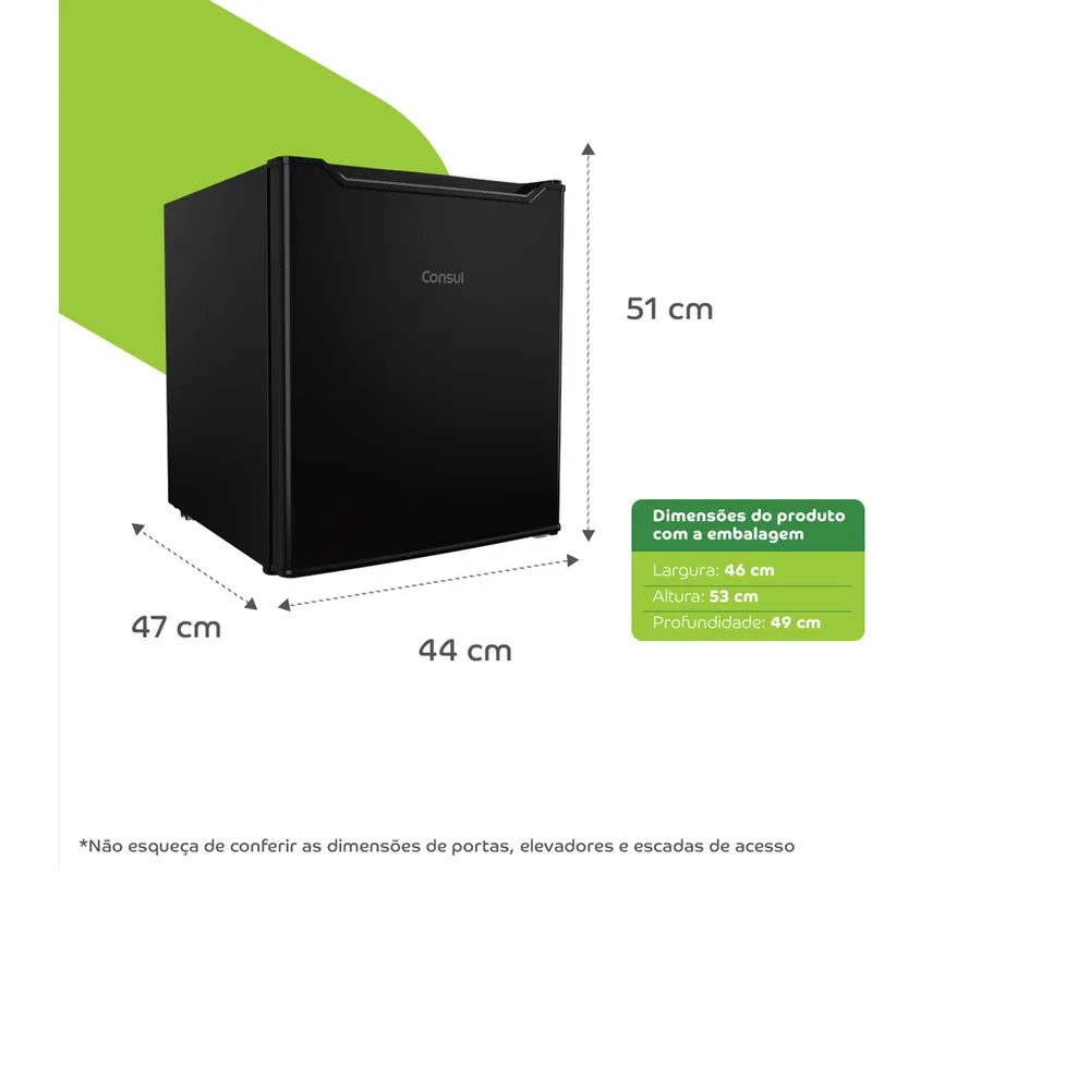 Frigobar Consul 47 Litros Preto CRC04AE – 220 Volts