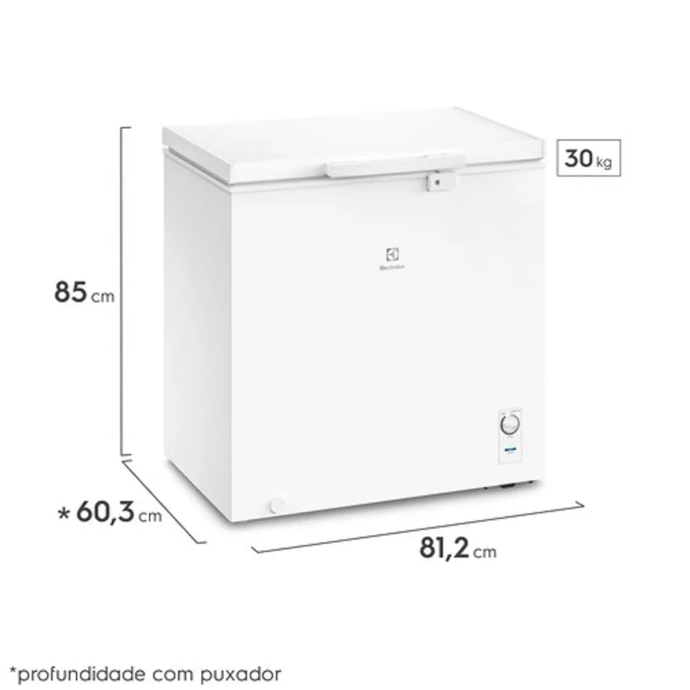 Freezer Horizontal Electrolux 199 Litros Branco HE200 – 127 Volts