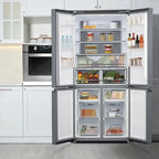 Refrigerador Midea French Door Inverter Quattro 482 Litros Inox MD-RF556 – 127 Volts