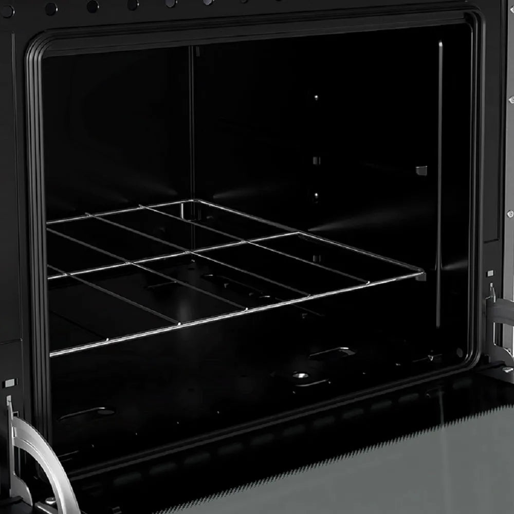 Fogão de Piso Mueller 4 bocas com mesa de vidro Fratello Vetro Preto – Bivolt