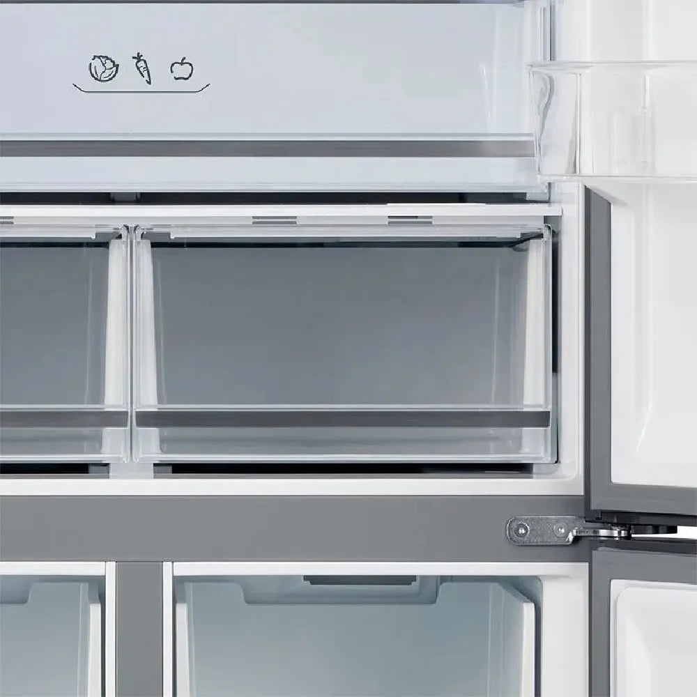 Refrigerador Midea French Door Inverter Quattro 482 Litros Inox MD-RF556 – 127 Volts