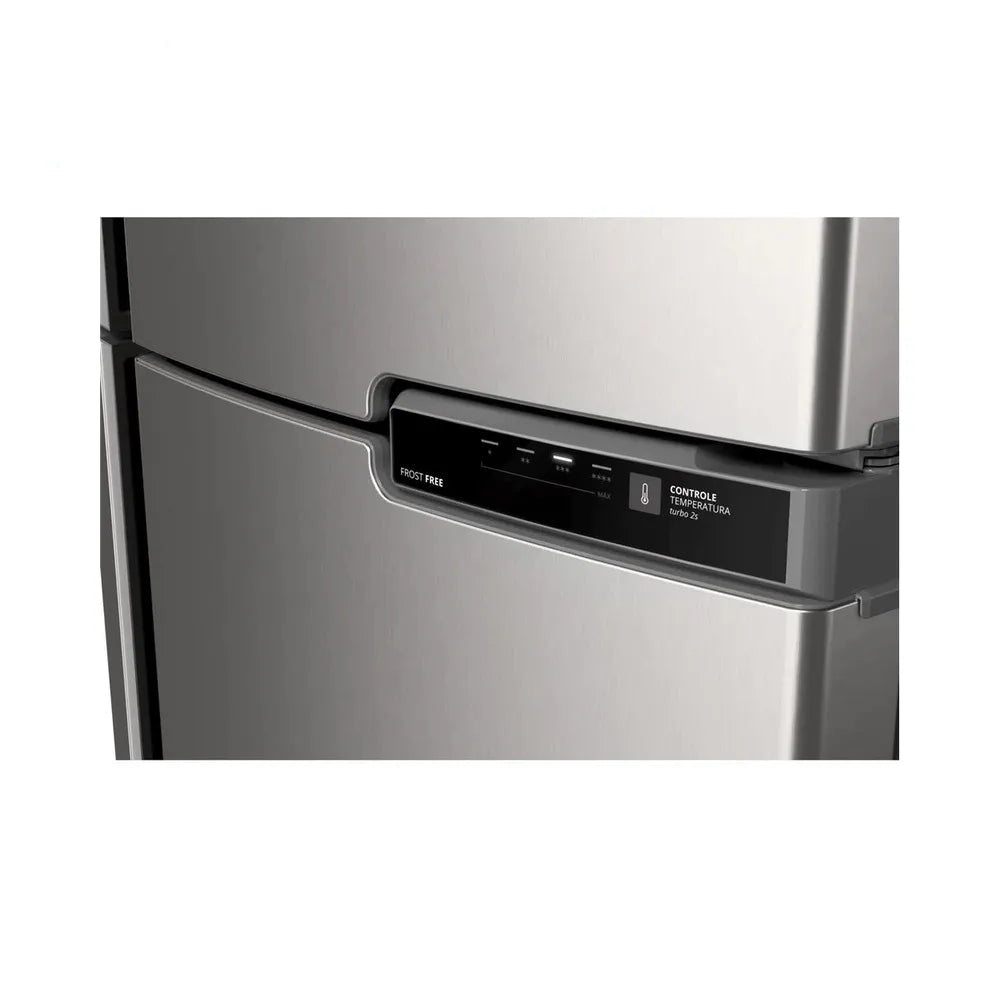 Refrigerador Brastemp Frost Free 375 Litros Duplex com Compartimento Extrafrio Inox BRM44HK - 220 Volts