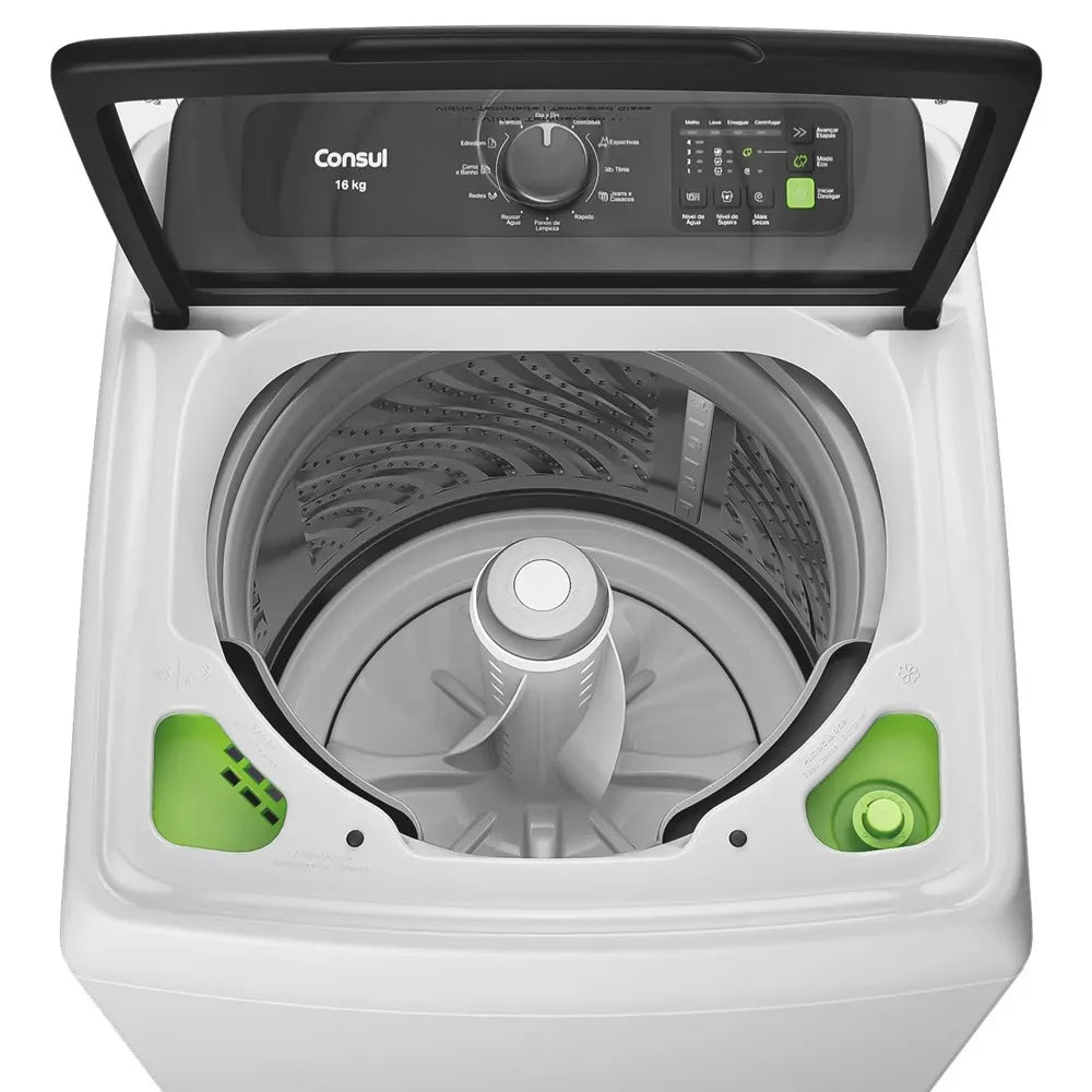 Lavadora de Roupas Consul 16Kg com Modo Eco Branca CWN16AB - 127 Volts