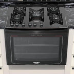 Fogão de Embutir Dako 5 Bocas Turbo Glass Preto - Bivolt