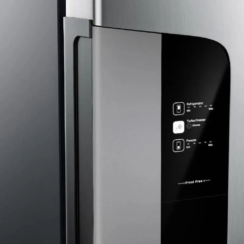 Refrigerador Consul 397 Litros Frost Free Duplex Evox Inox Com Freezer Embaixo CRE44BK – 127 Volts