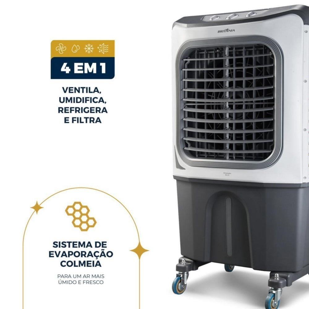 Climatizador Evaporativo Industrial 70 Litros Britania BCL70 127V