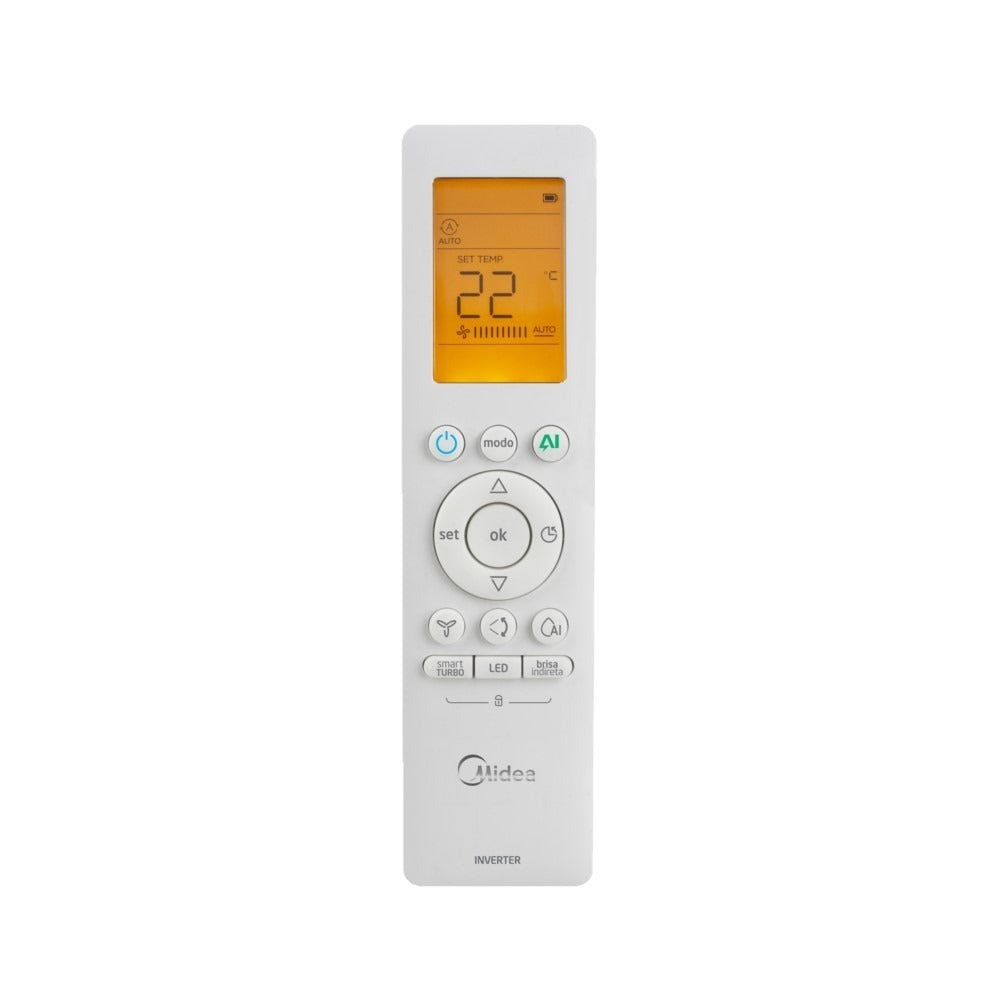 Ar-Condicionado Split HW Inverter Midea AI Ecomaster 9.000 BTUs R-32 Quente/Frio 220V