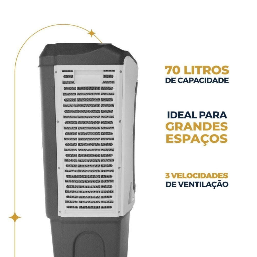 Climatizador Evaporativo Industrial 70 Litros Britania BCL70 127V