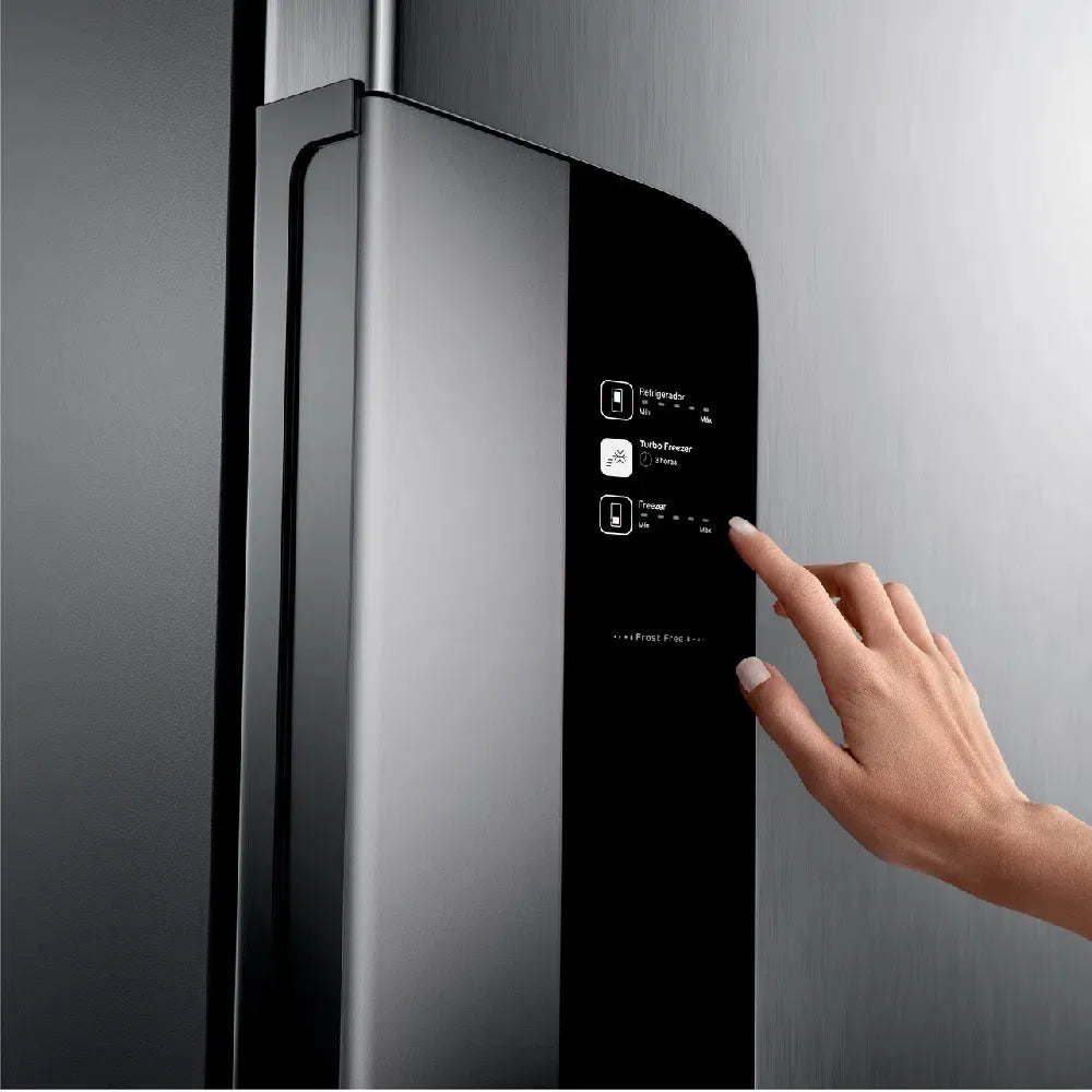 Refrigerador Consul 397 Litros Frost Free Duplex Evox Inox Com Freezer Embaixo CRE44BK – 127 Volts