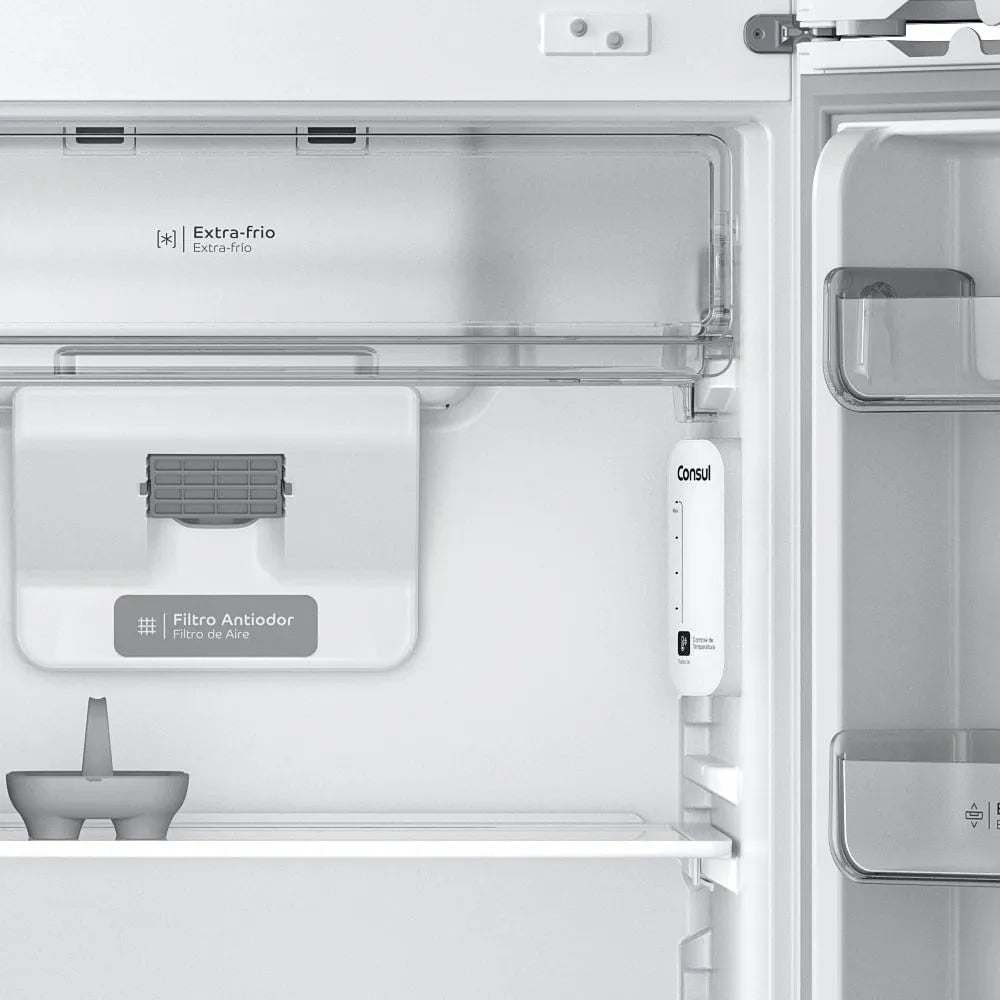 Refrigerador Consul Frost Free Duplex 410 Litros CRM50FK Inox – 220 Volts