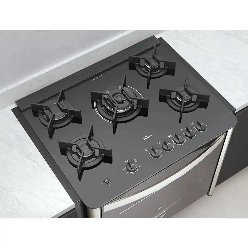 Fogão de Embutir Fischer 5 Bocas Gran Cheff - 220 Volts