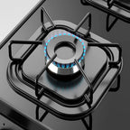 Fogão de Piso Mueller 4 bocas com mesa de vidro Fratello Vetro Preto – Bivolt
