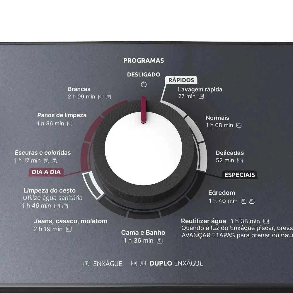 Lavadora de Roupas Automática Mueller 13Kg Ultracentrifugação e Ciclo Rápido Branca MLA13 – 220 Volts