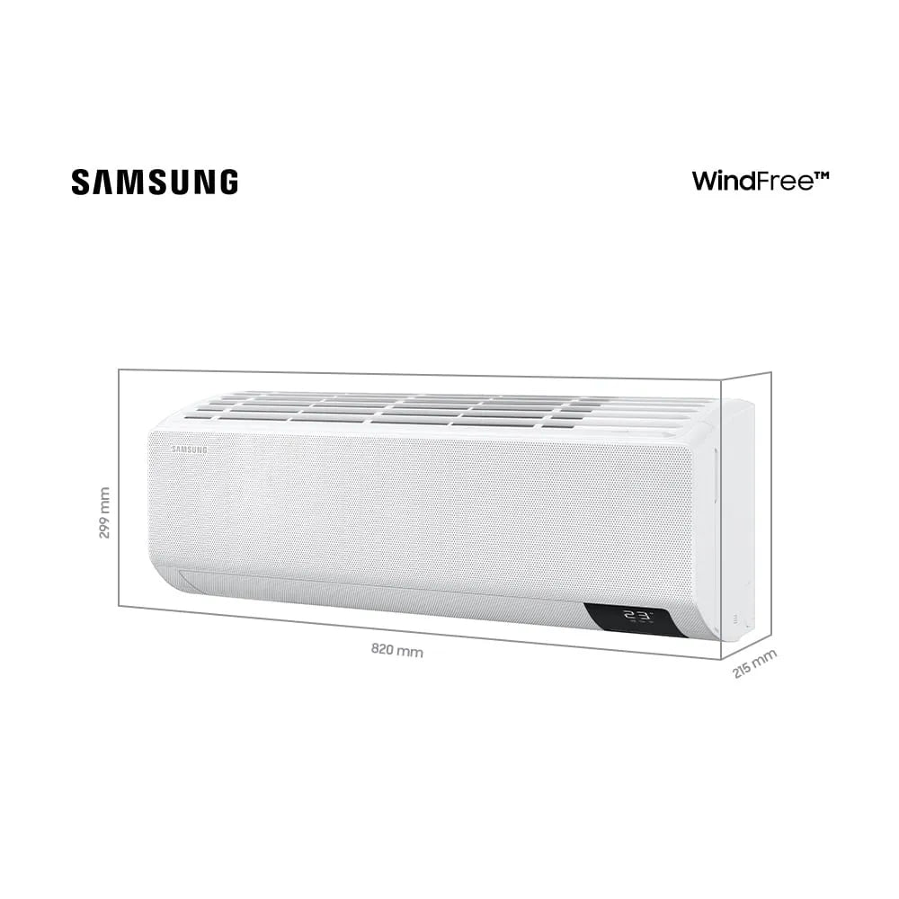 Ar Condicionado Split Hi Wall Inverter Samsung WindFree Sem Vento 12000 BTU/h Frio AR12AVHABWKNAZ – 220 Volts