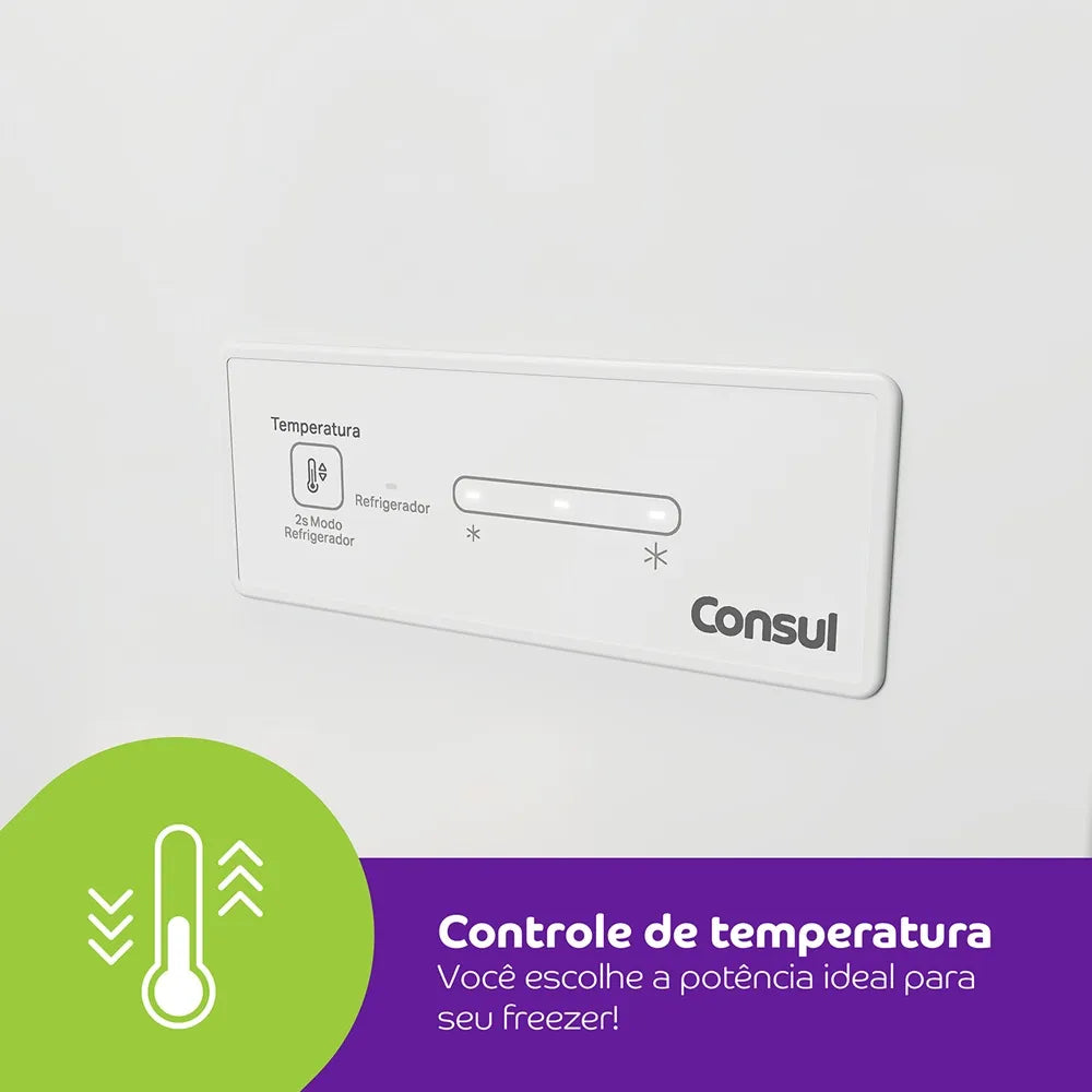 Freezer Horizontal Consul 528 Litros 2 Portas Branco CHB53MB - 220 Volts