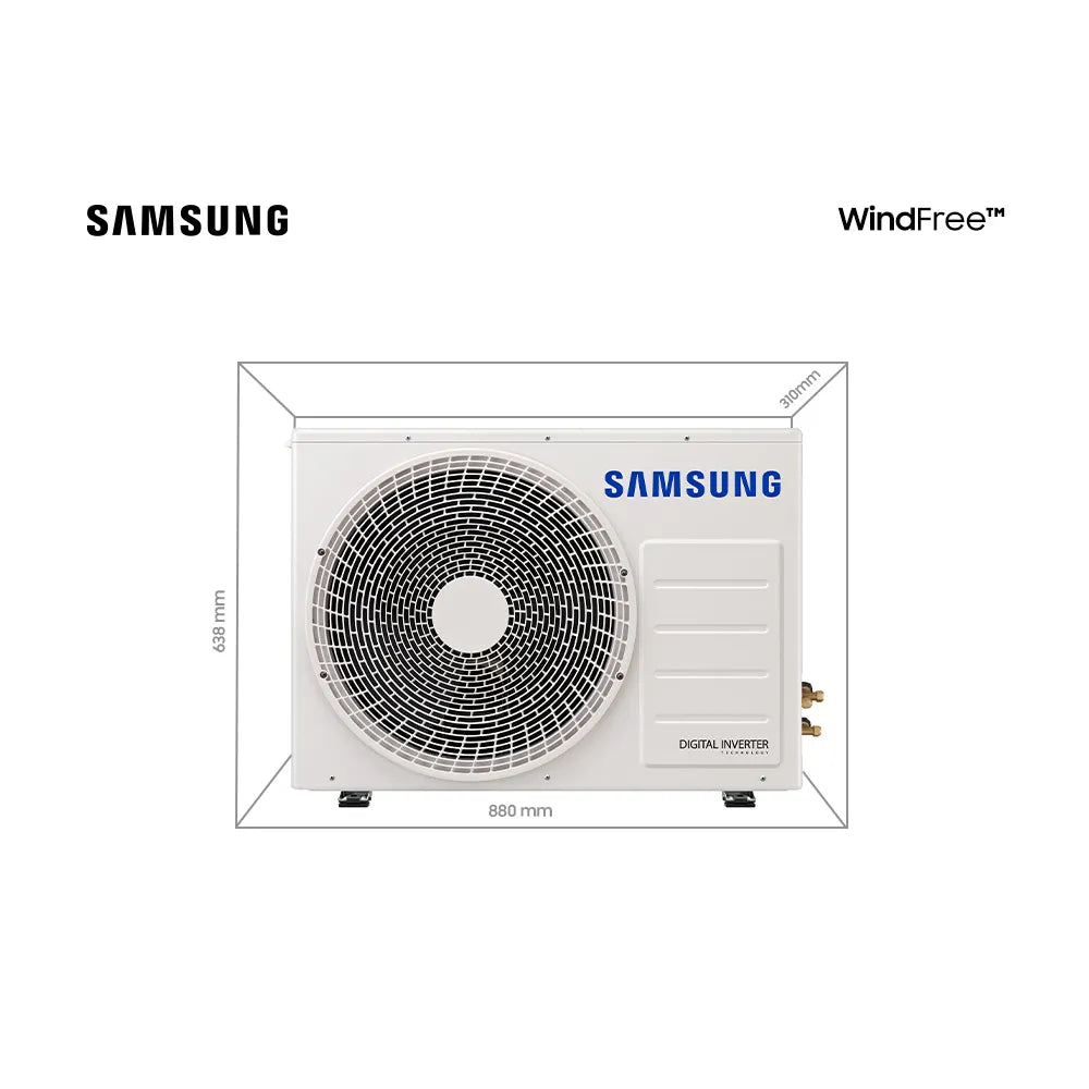 Ar Condicionado Split Hi Wall Samsung Inverter WindFree 18000 BTU/h Quente e Frio AR18TSHCBWKNAZ – 220 Volts