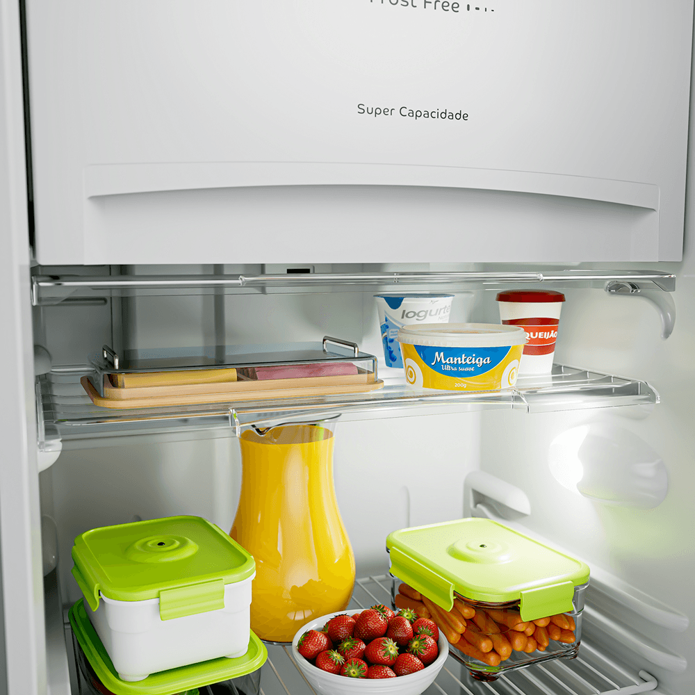 Refrigerador Consul Frost Free 337 Litros Inox Espaço Extra Frio CRB39MK – 127 Volts