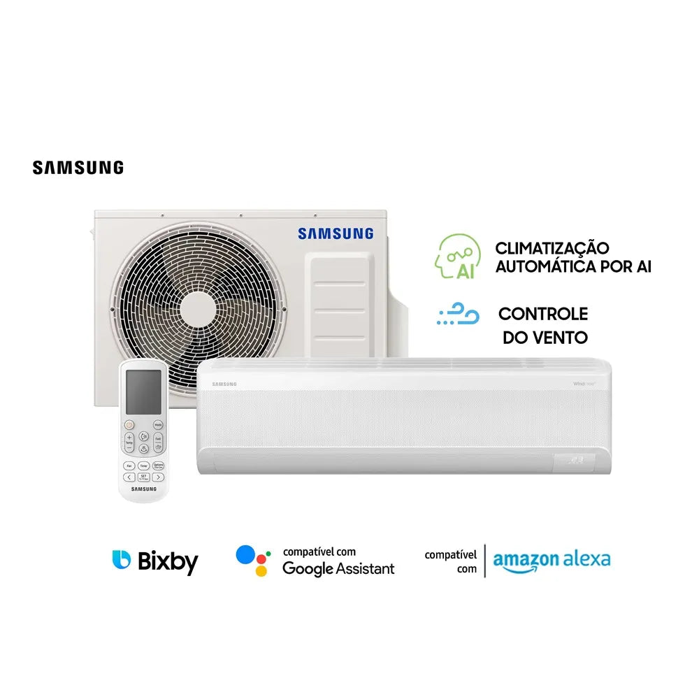 Ar Condicionado Split Inverter Samsung WindFree AI 18000 BTU/h Frio AR60F18D1AWNAZ - 220 Volts
