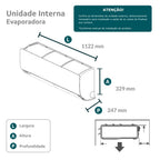 Ar Condicionado Split HW G-Diamond Auto Inverter Wi-Fi Gree 24.000 BTUs Só Frio 220V