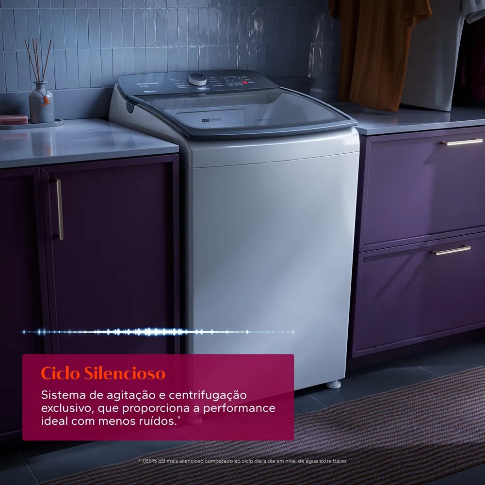 Lavadora de Roupas Brastemp 14Kg Smart Sensor Branca BWJ14AB - 127 Volts