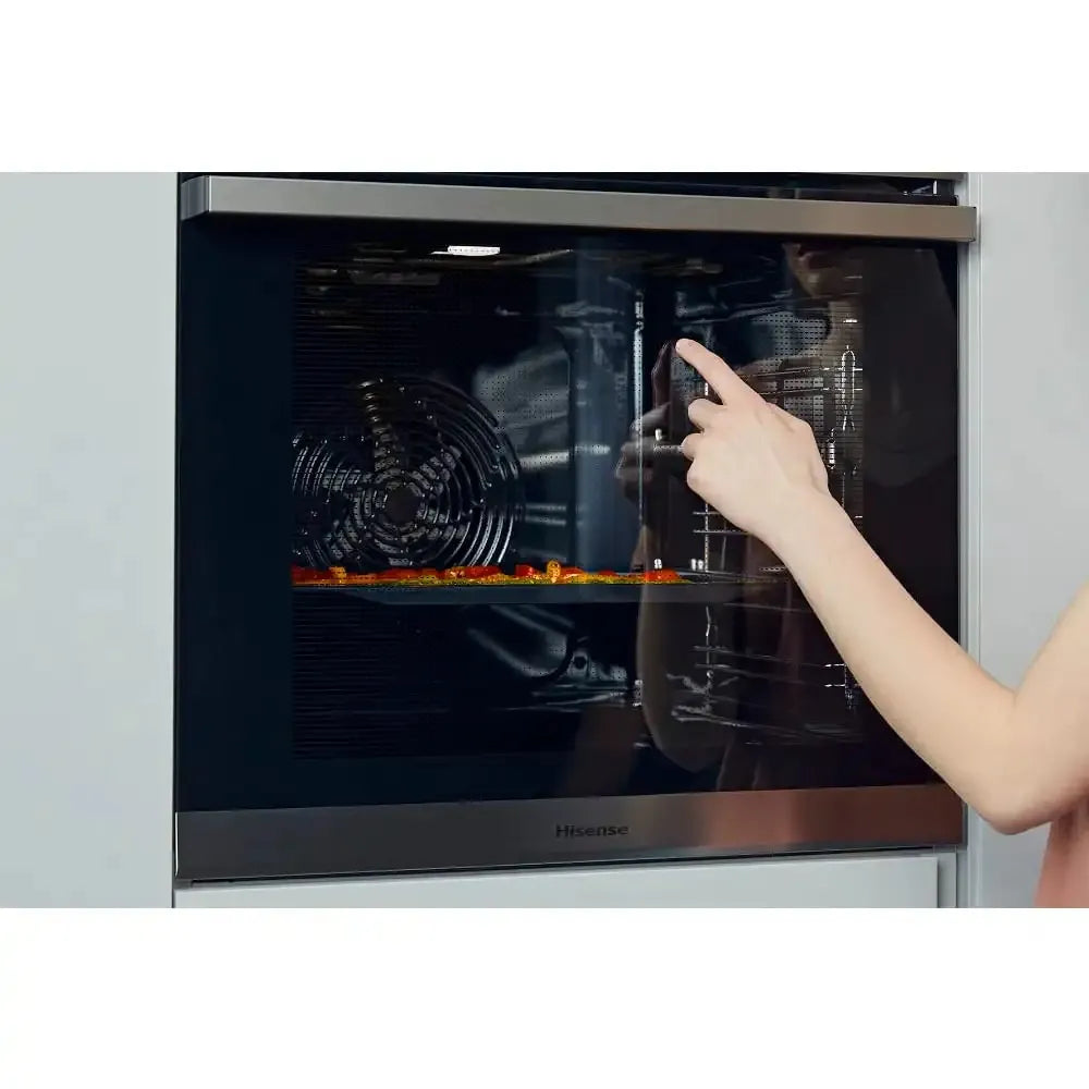 Forno Elétrico de Embutir Hisense 84 Litros Preto e Inox - 220 Volts