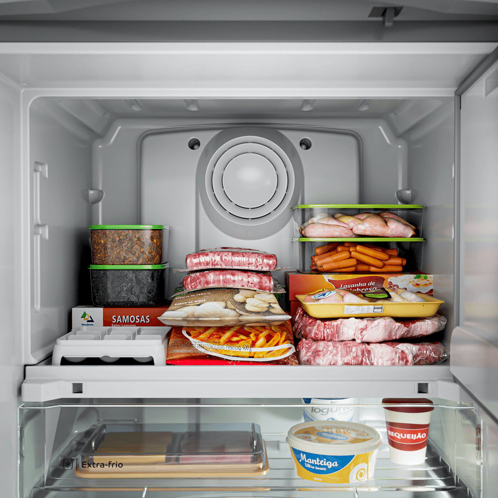 Refrigerador Consul Frost Free 337 Litros Inox Espaço Extra Frio CRB39MK – 127 Volts