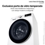 Lava e Seca LG 12Kg Smart com Inteligência Artificial AIDD Branca VC4 CV5012WC4 - 127 Volts