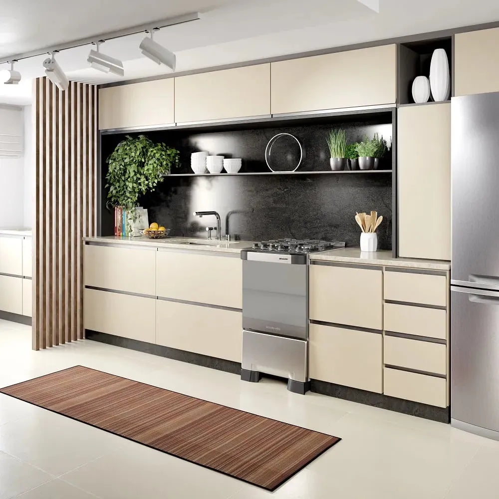 Fogão de Piso Mueller 4 Bocas Decorato Vetro Inox – Bivolt