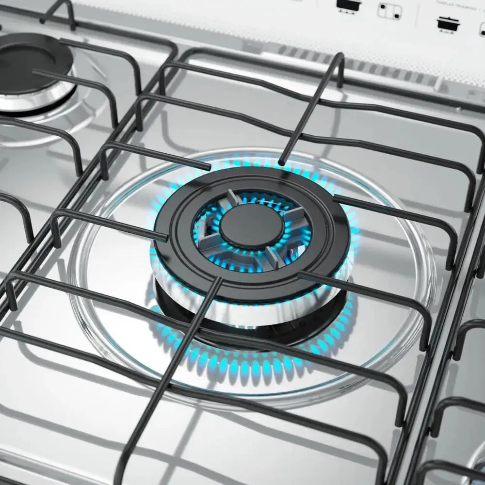 Fogão de Piso Mueller 5 Bocas Decorato com Tripla Chama Branco G3 - Bivolt
