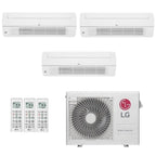 Ar-Condicionado Multi Split Inverter LG 24.000 (3x Evap Cassete 1 Via 12.000) Quente/Frio 220V