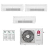 Ar-Condicionado Multi Split Inverter LG 24.000 (3x Evap Cassete 1 Via 12.000) Quente/Frio 220V