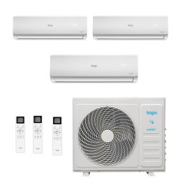 Ar Condicionado Tri Split 27000 BTUs Elgin Total Plus (2x 9000 + 12000) Quente/Frio MTQE27C2CB - 220V